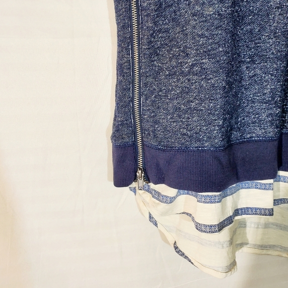 ❗️ Max Jeans Layered Long Sleeve Shirt Blue Medium - Picture 4 of 9